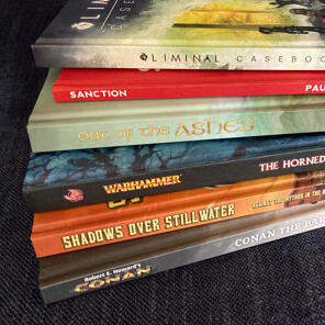 Some tabletop game books I've worked on.